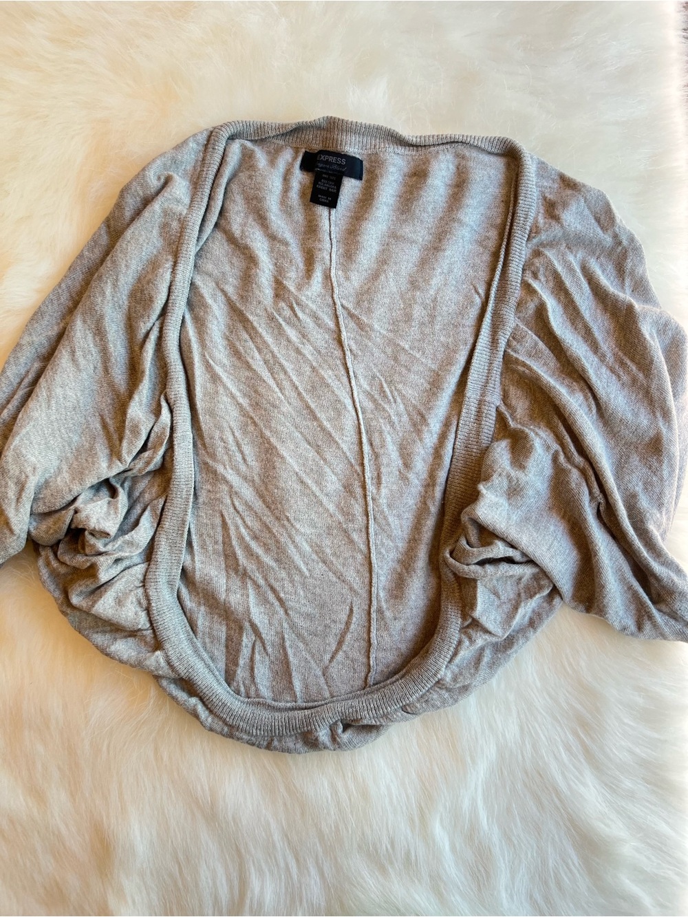 Express Heather Gray sweater shrug